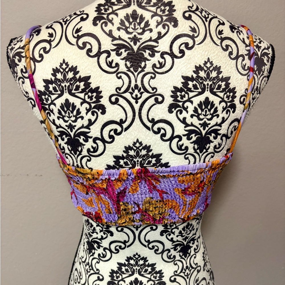 FARM RIO Banana Pingo Printed Bralette Top - Picture 10 of 11